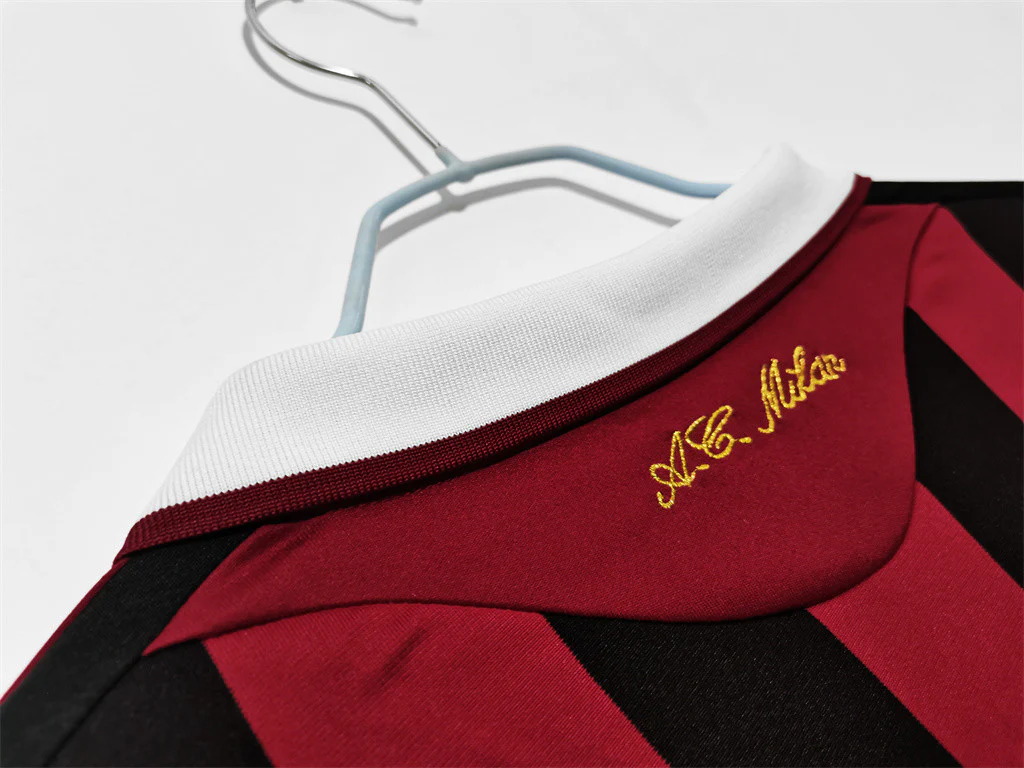 AC Milan Home Long Sleeve Retro Jersey 2009/10 - Image 3