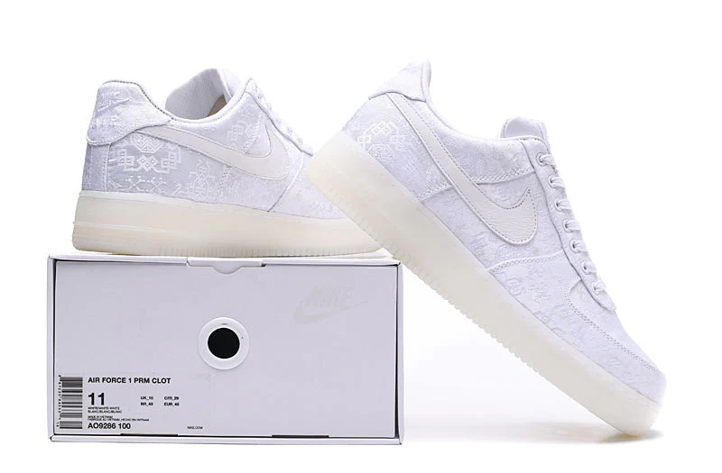 Air Force 1 Low CLOT 1WORLD (2018) “Triple White” AO9286-100 - Image 23