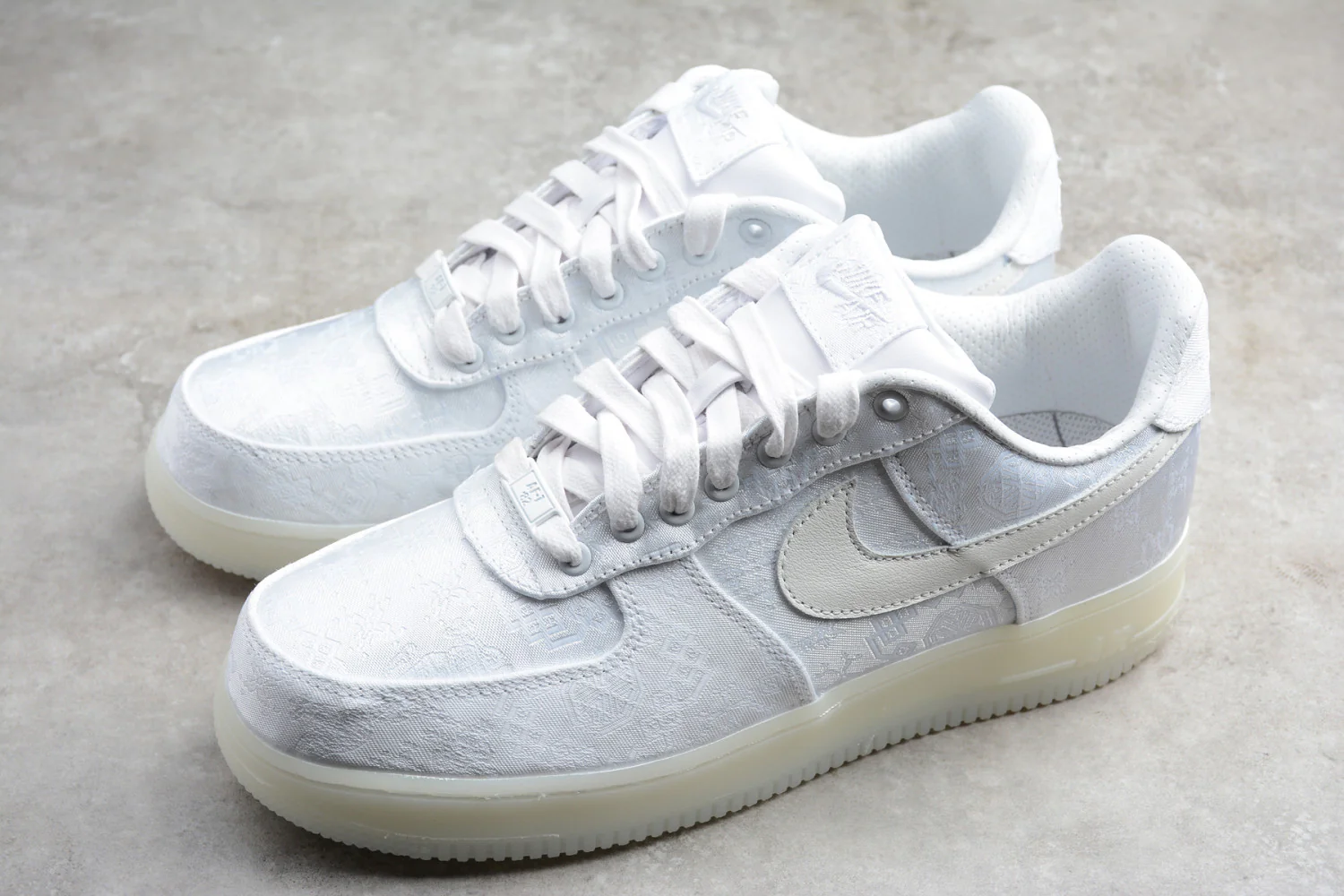 Air Force 1 Low CLOT 1WORLD (2018) “Triple White” AO9286-100 - Image 7