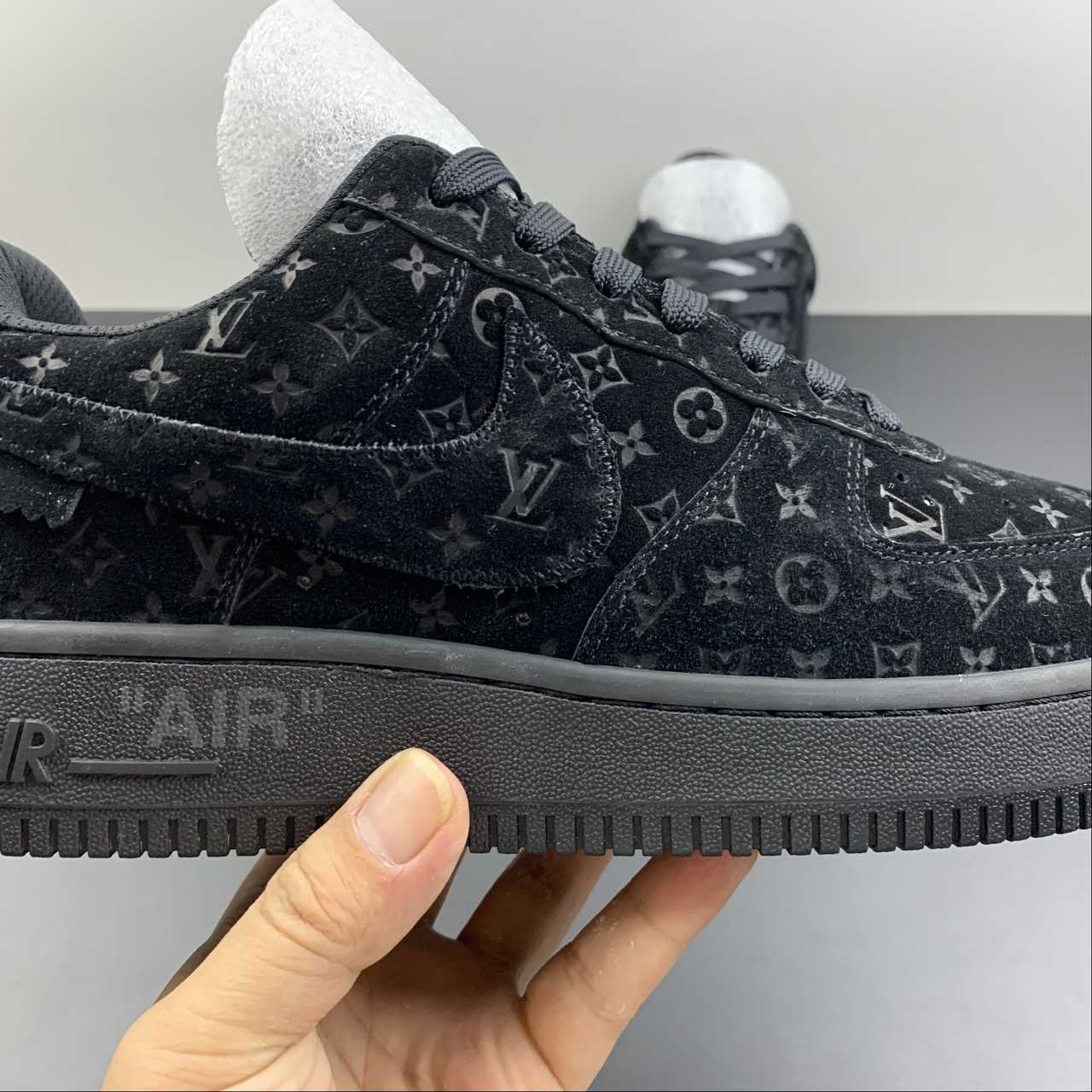 Air Force 1 LV Louis Vuitton Low Black MS 0232 - Image 13