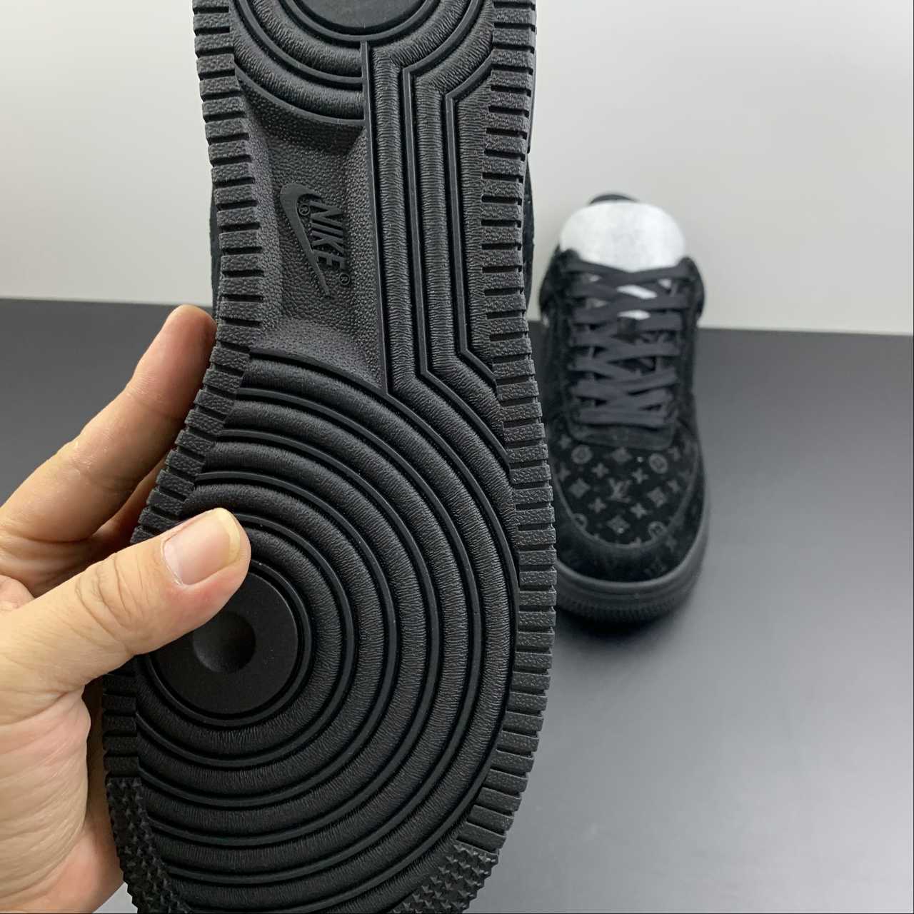 Air Force 1 LV Louis Vuitton Low Black MS 0232 - Image 15
