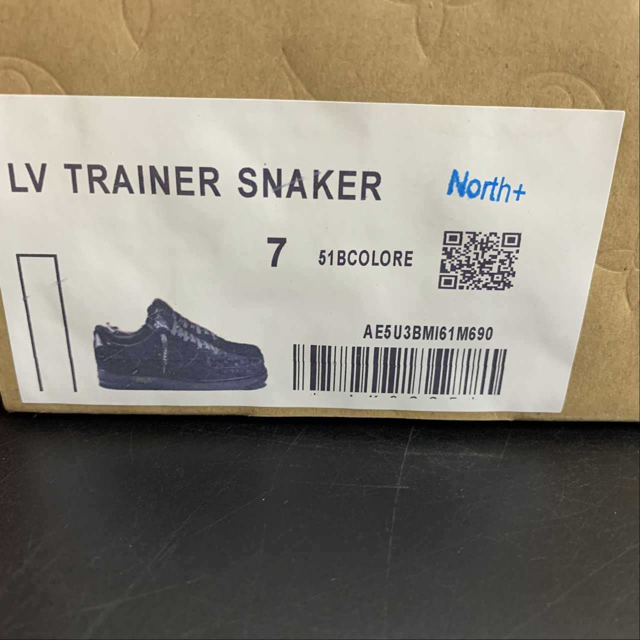 Air Force 1 LV Louis Vuitton Low Black MS 0232 - Image 16