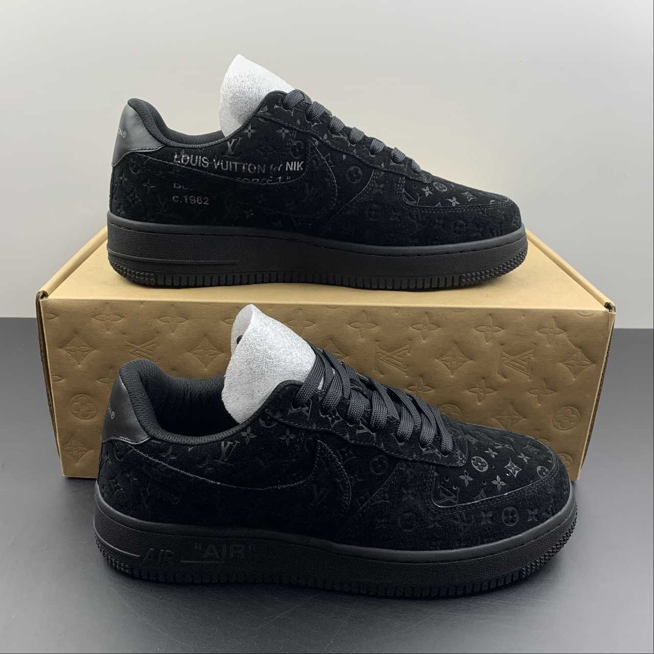 Air Force 1 LV Louis Vuitton Low Black MS 0232 - Image 17