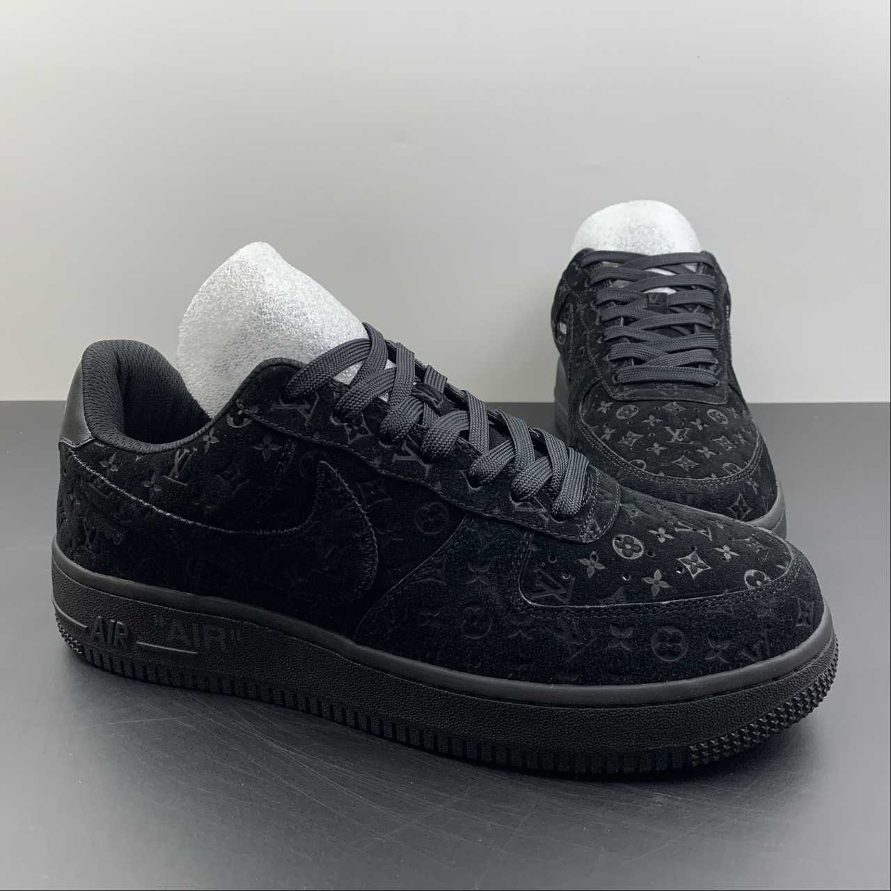 Air Force 1 LV Louis Vuitton Low Black MS 0232 - Image 8
