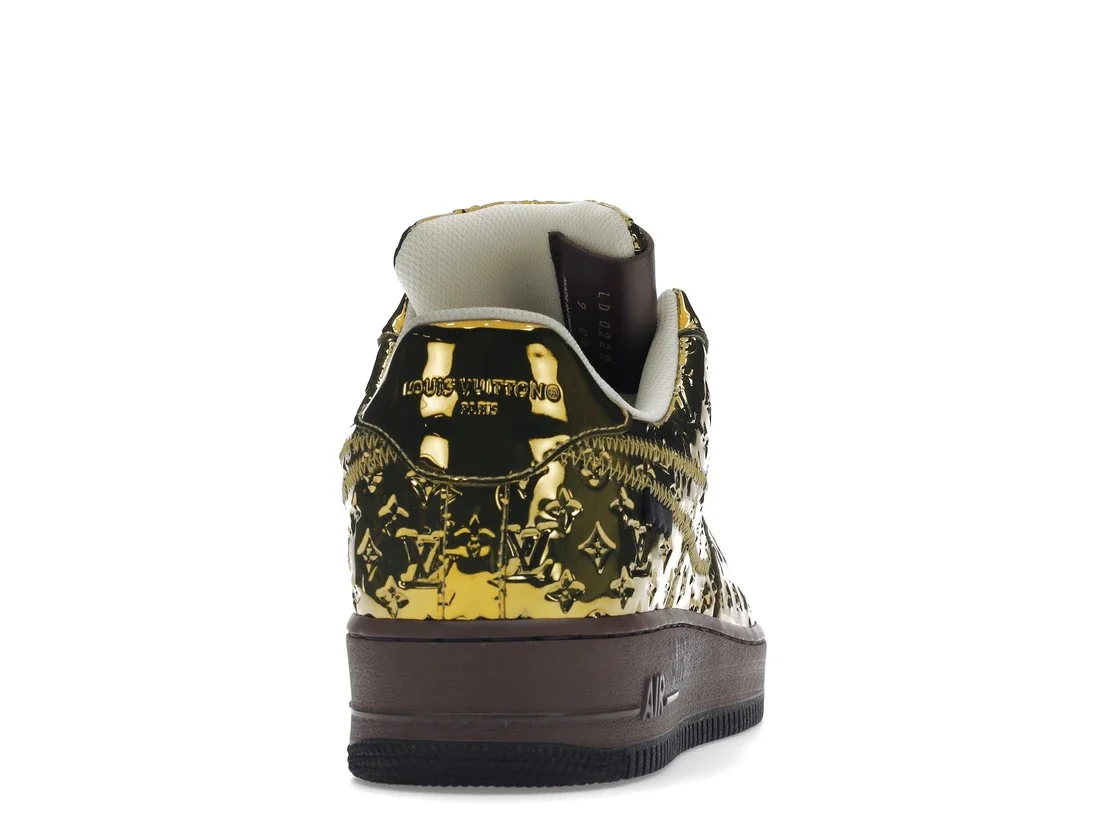 Air Force 1 LV Louis Vuitton Low By Virgil Abloh Metallic Gold - Image 12