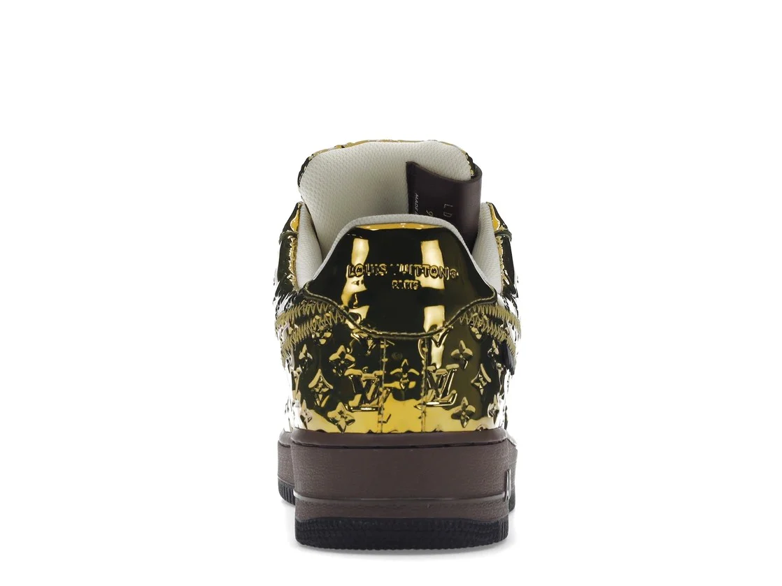 Air Force 1 LV Louis Vuitton Low By Virgil Abloh Metallic Gold - Image 13