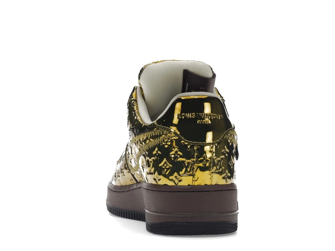 Air Force 1 LV Louis Vuitton Low By Virgil Abloh Metallic Gold - Image 14