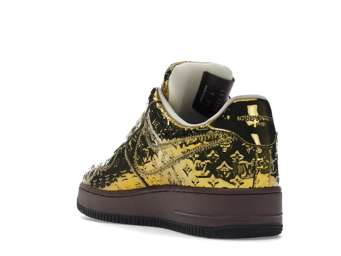 Air Force 1 LV Louis Vuitton Low By Virgil Abloh Metallic Gold - Image 15