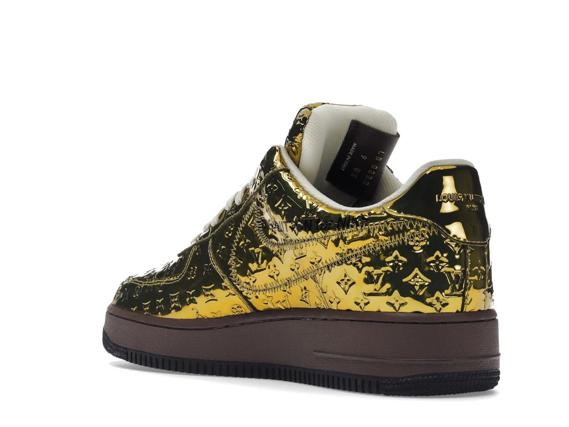 Air Force 1 LV Louis Vuitton Low By Virgil Abloh Metallic Gold - Image 16