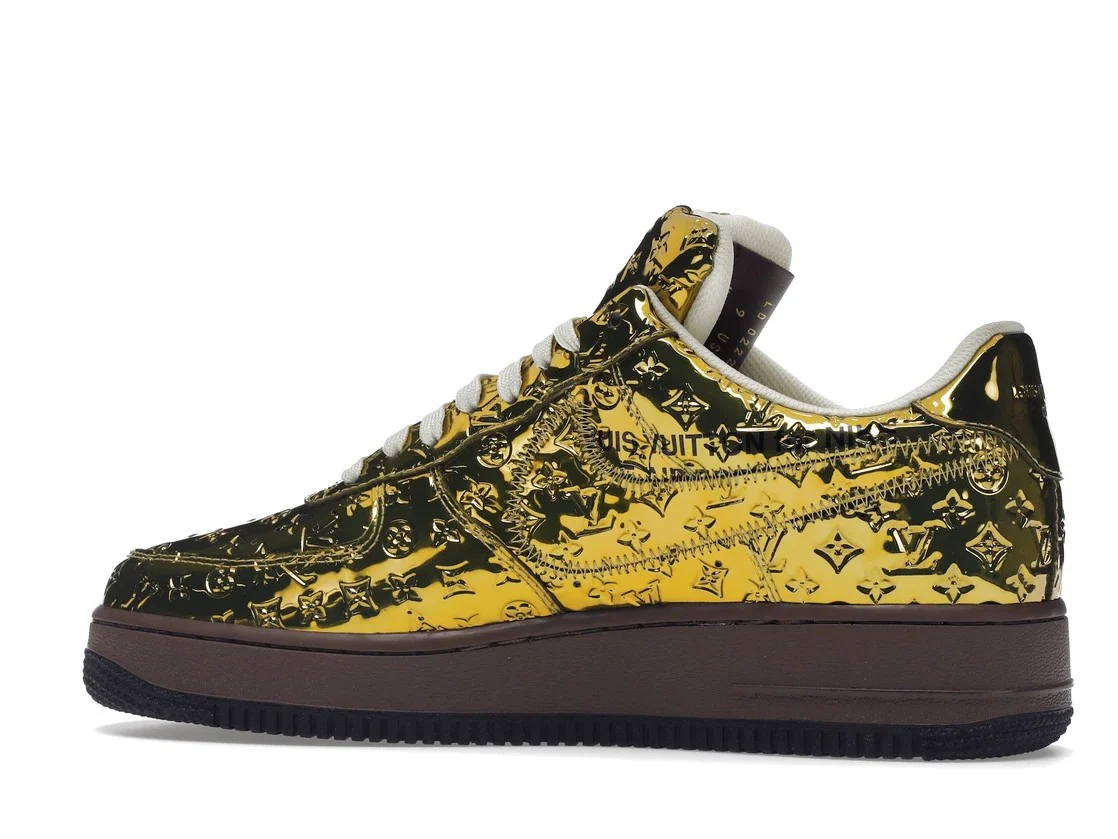 Air Force 1 LV Louis Vuitton Low By Virgil Abloh Metallic Gold - Image 18