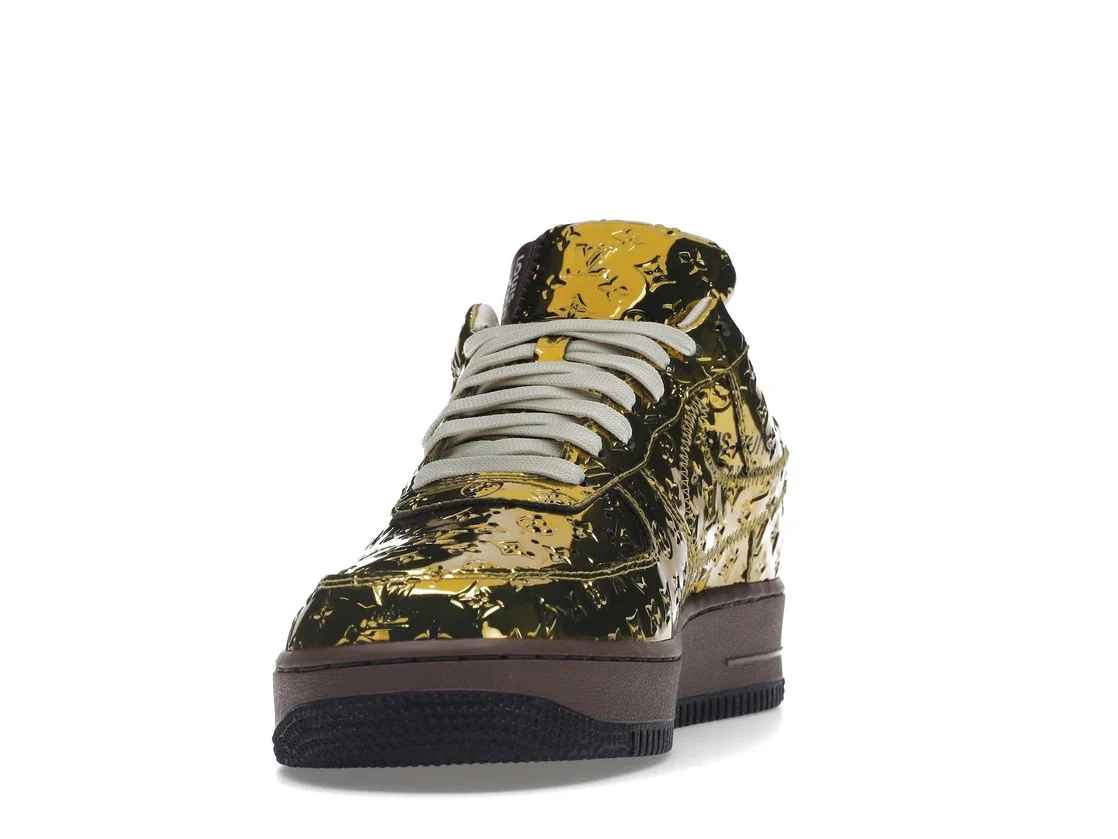 Air Force 1 LV Louis Vuitton Low By Virgil Abloh Metallic Gold - Image 5