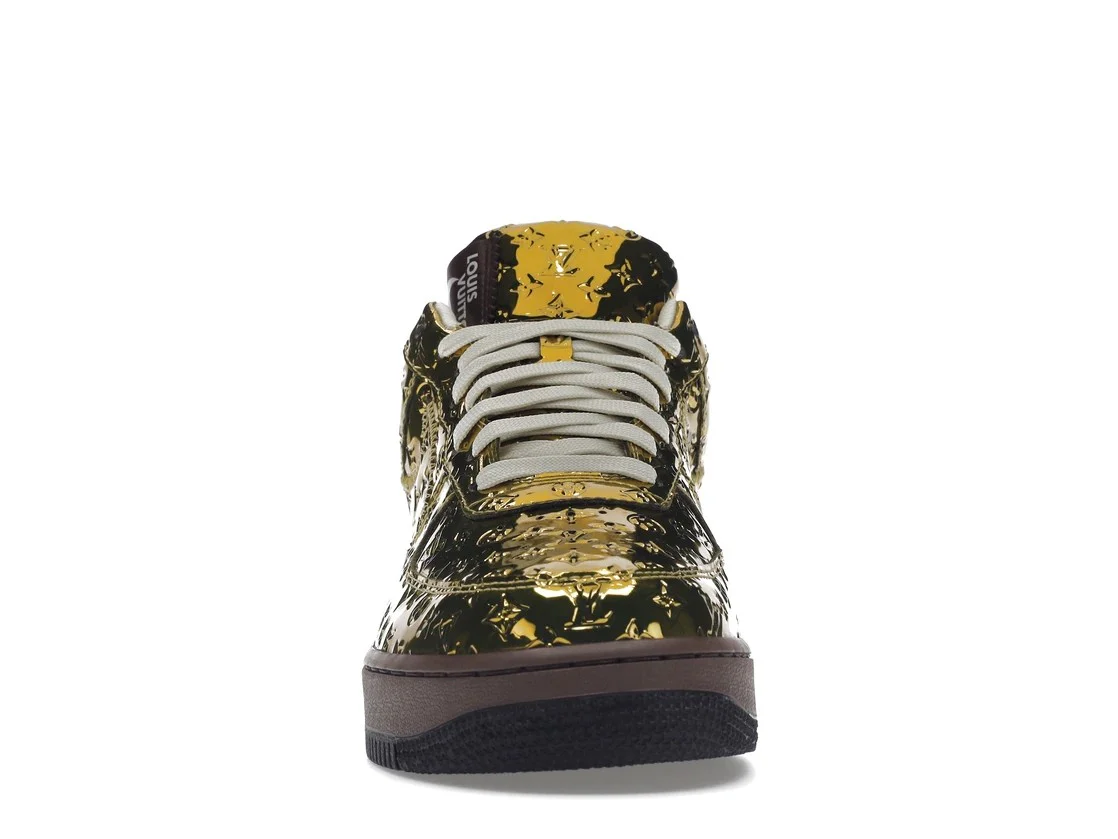 Air Force 1 LV Louis Vuitton Low By Virgil Abloh Metallic Gold - Image 6