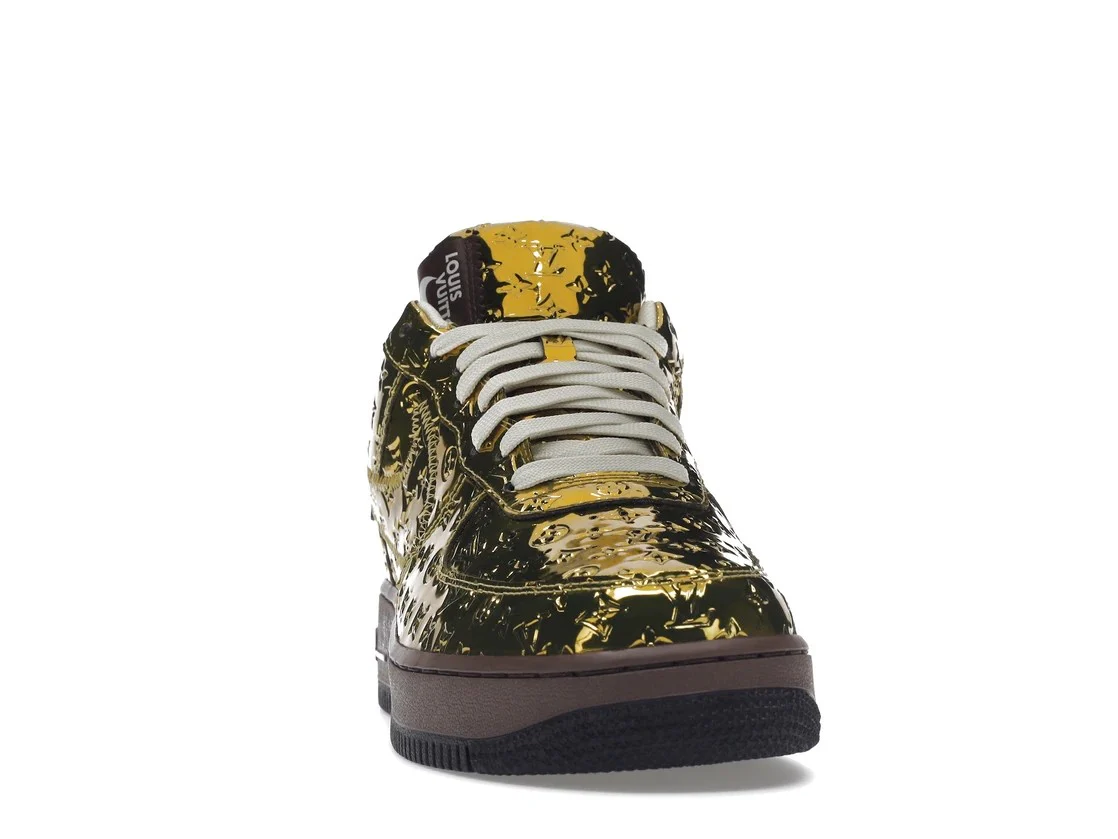 Air Force 1 LV Louis Vuitton Low By Virgil Abloh Metallic Gold - Image 7