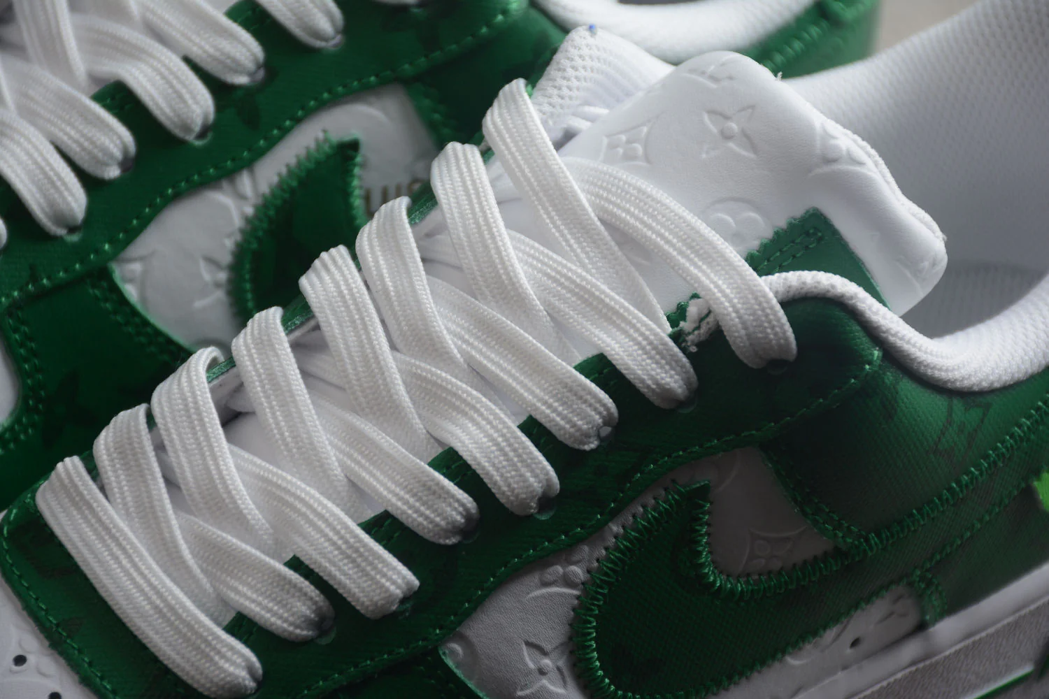 Air Force 1 LV Louis Vuitton Low White Green MS 0232 - Image 3