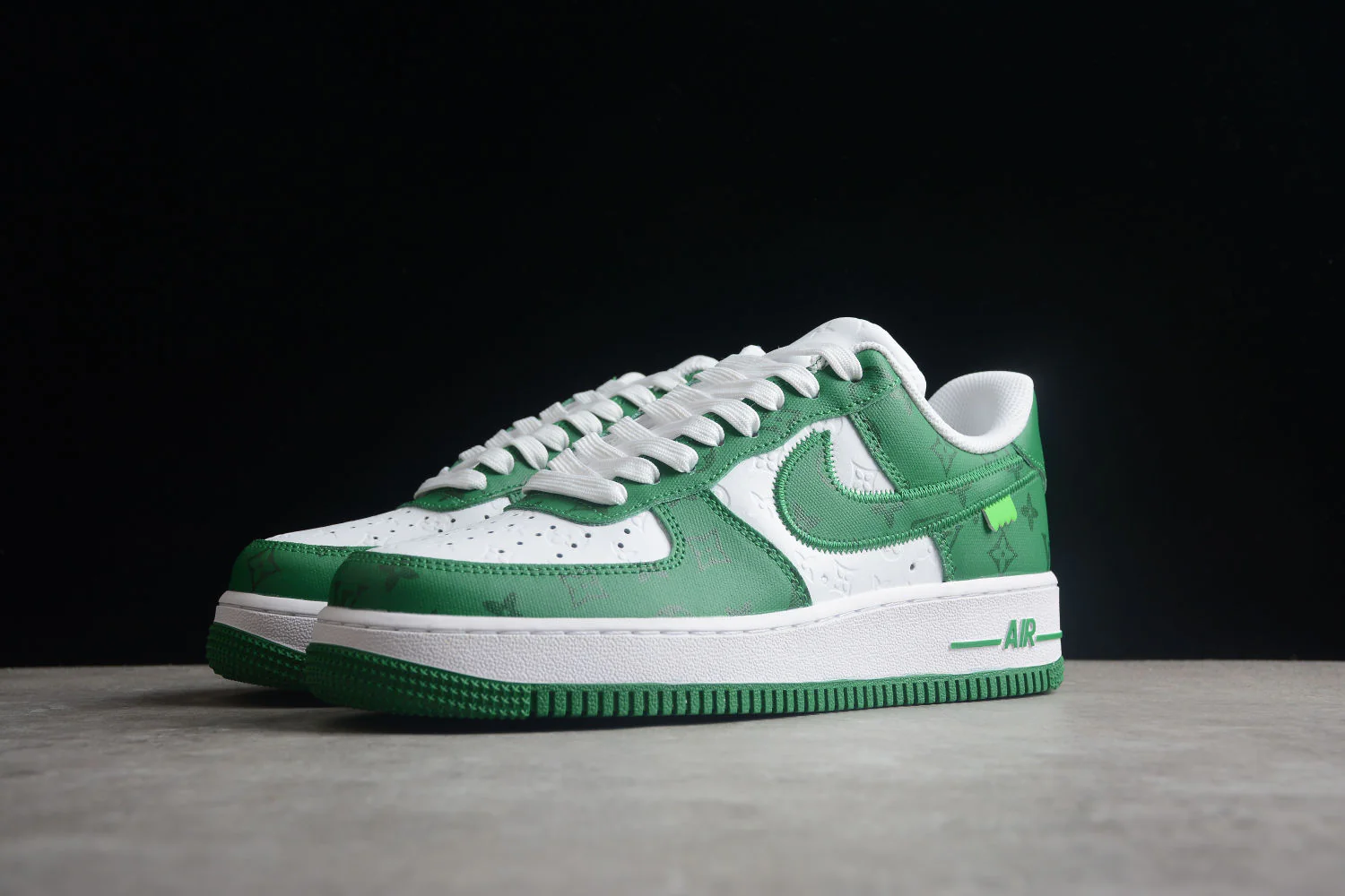Air Force 1 LV Louis Vuitton Low White Green MS 0232 - Image 8