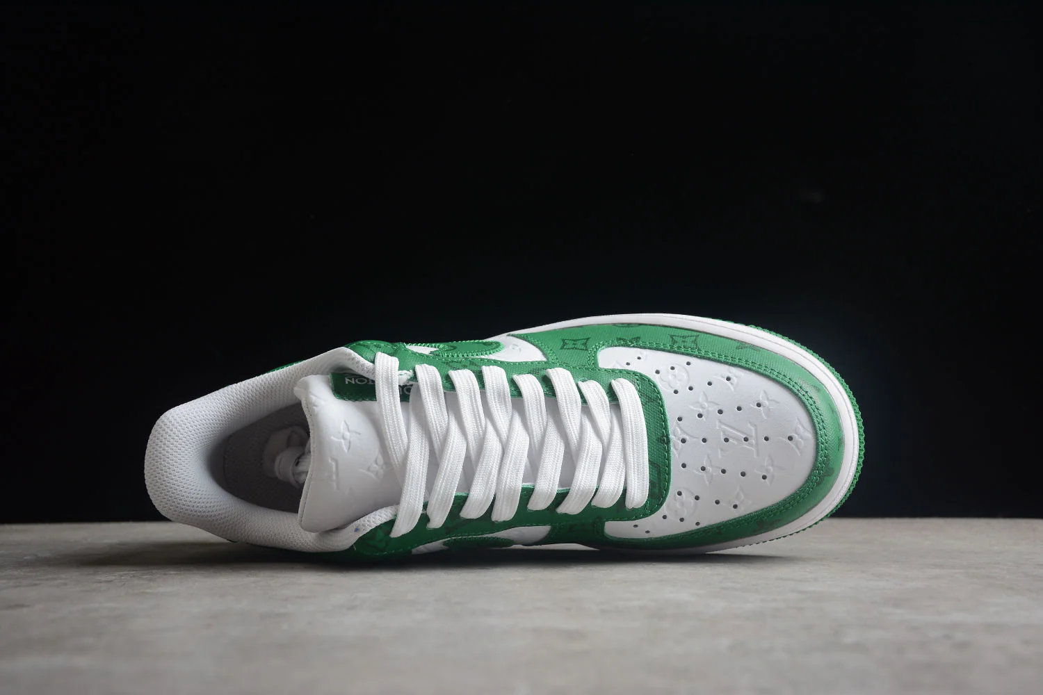 Air Force 1 LV Louis Vuitton Low White Green MS 0232 - Image 9