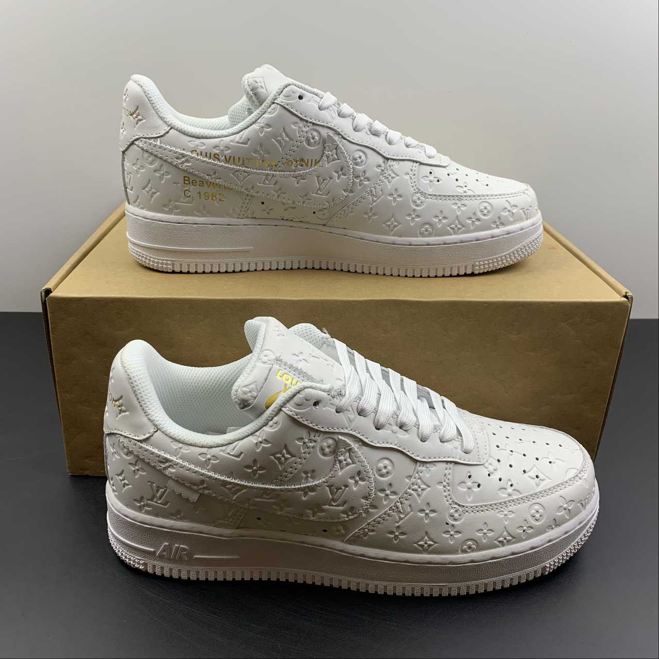 Air Force 1 LV Louis Vuitton Low White LD 0212 - Image 17