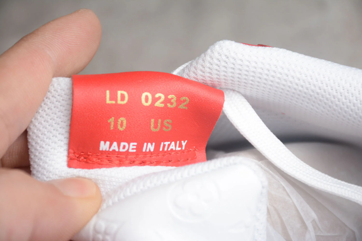 Air Force 1 LV Louis Vuitton Low White Red LD 0232 - Image 7