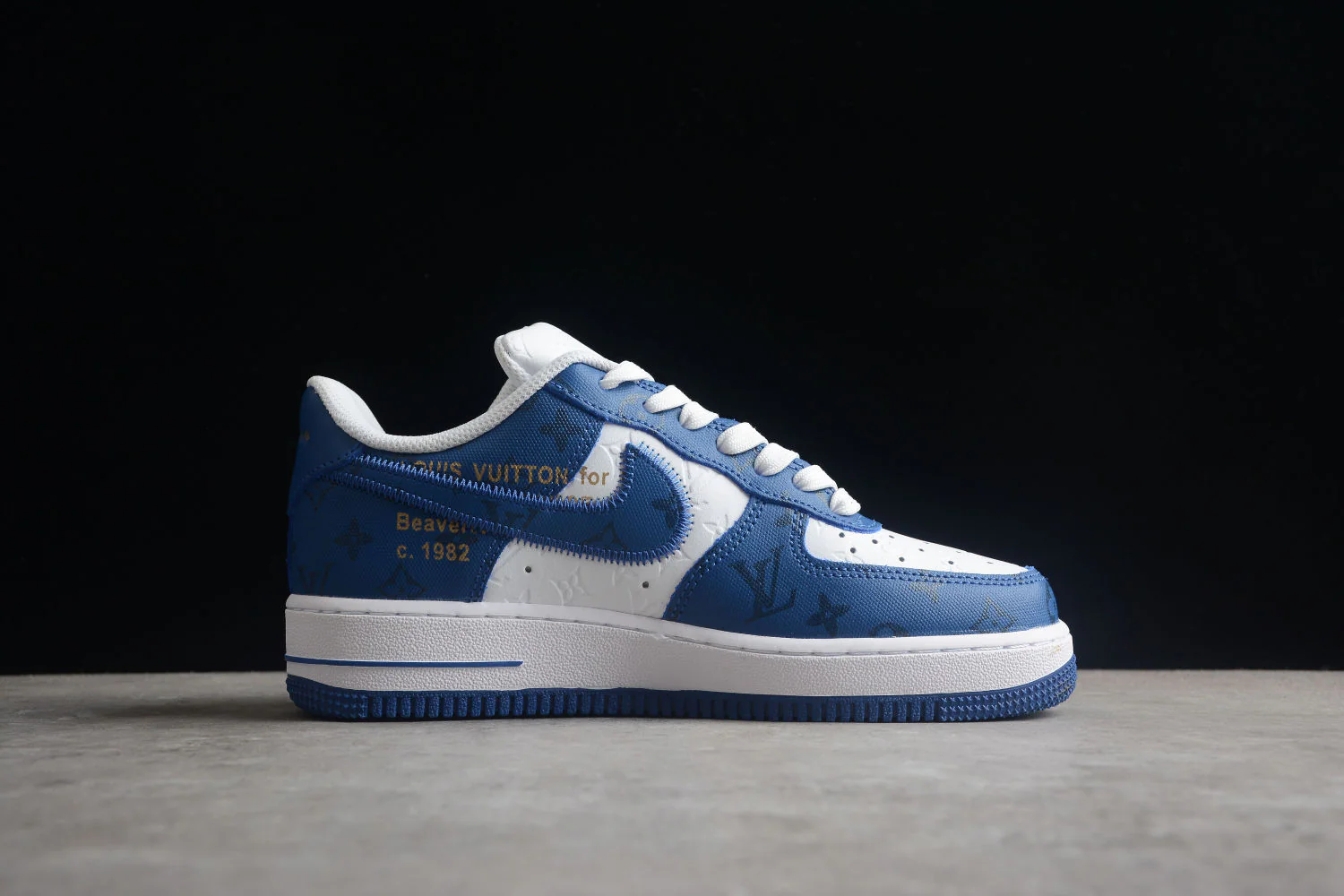 Air Force 1 LV Louis Vuitton Low White Royal MS 0232 - Image 3