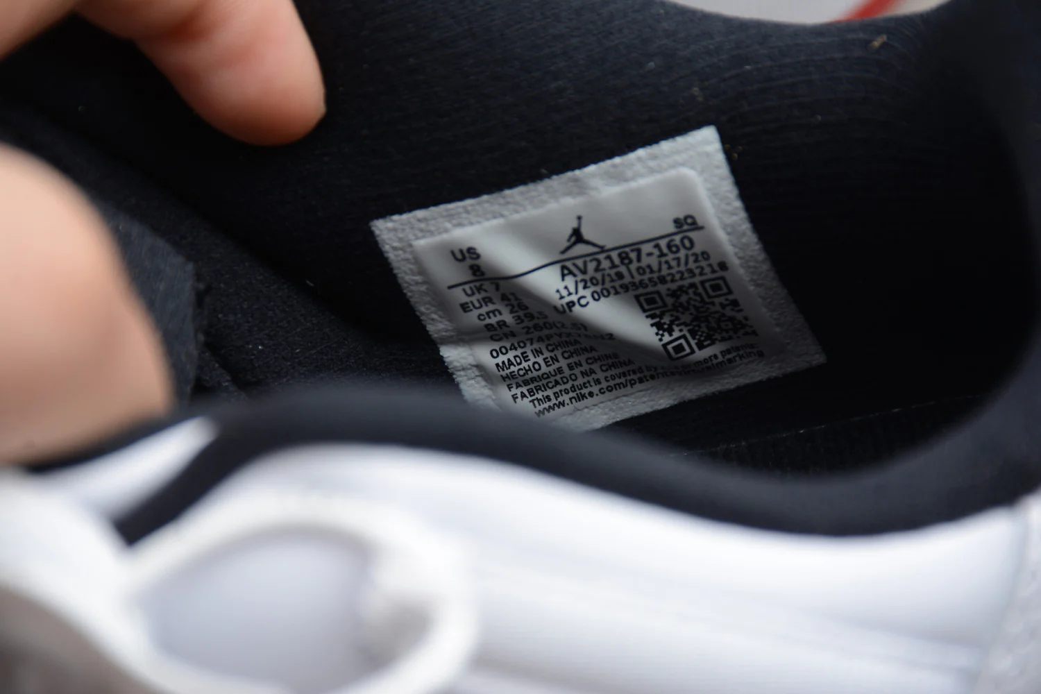 Air Jordan 11 Low Black Red AV2187-160 - Image 9