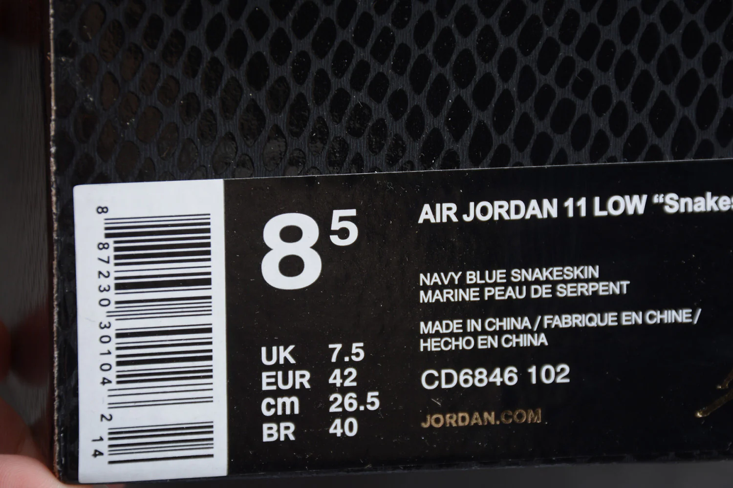 Air Jordan 11 Low White Blue AJ11 CD6846-102 - Image 7