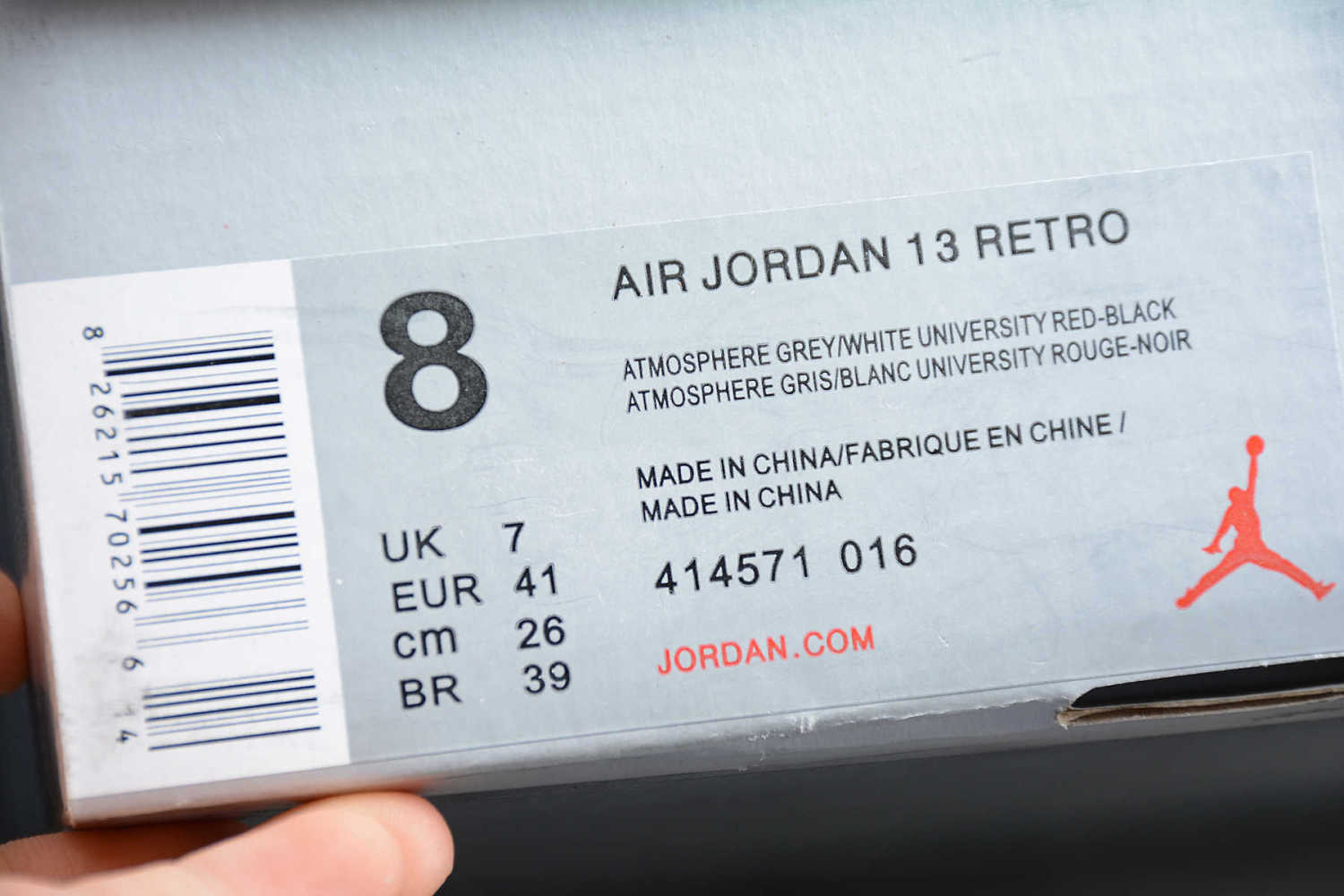 Air Jordan 13 Reverse He Got Game Gray White 414571-016 - Image 14