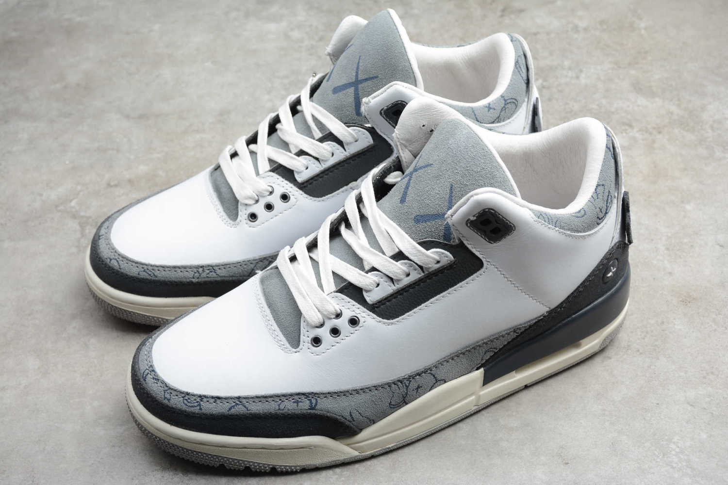 Air Jordan 3 Fresh Water White Gray - Image 7