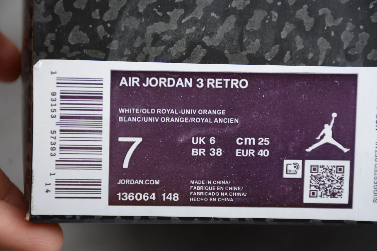 Air Jordan 3 “Knicks” 136064-148 - Image 15