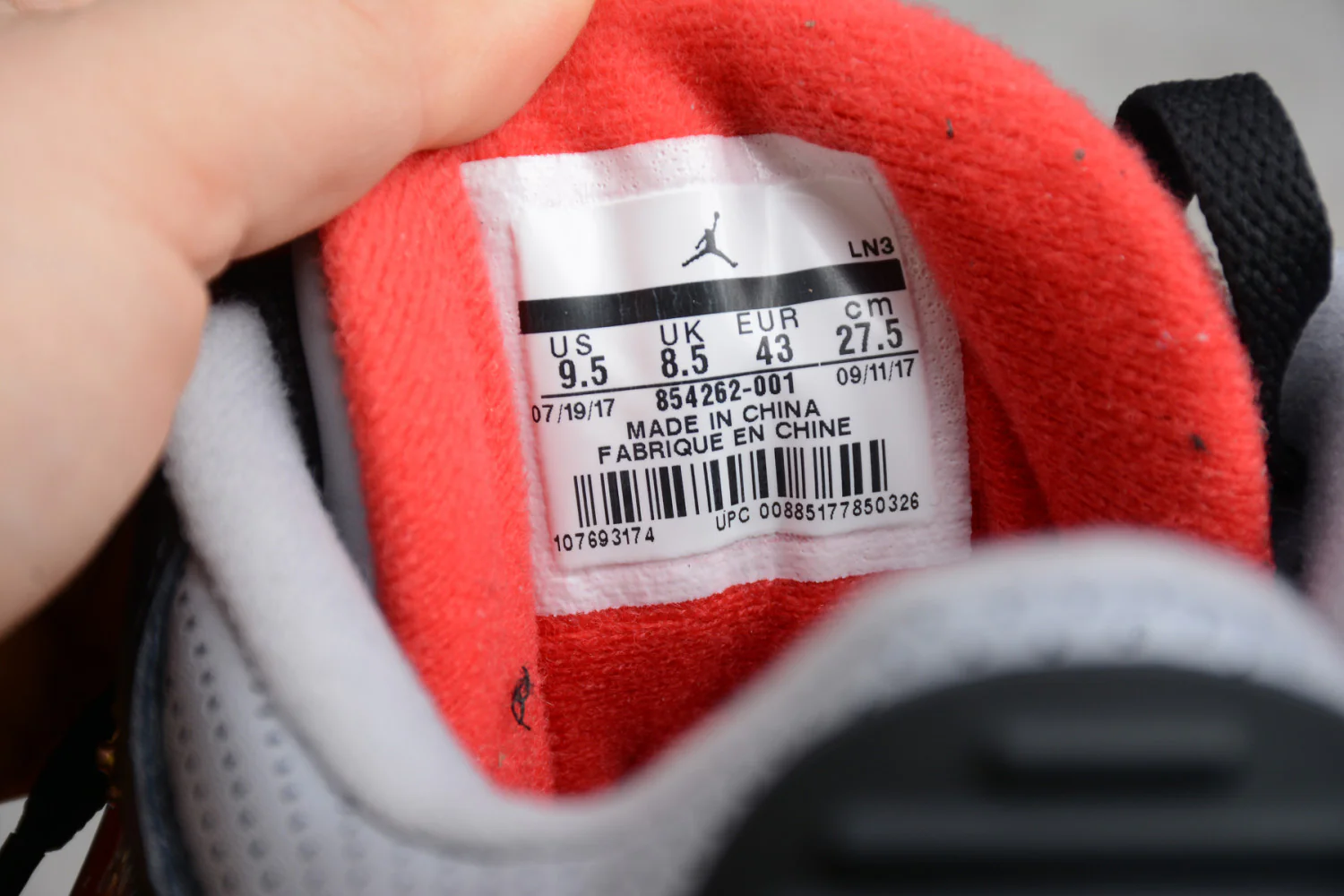 Air Jordan 3 OG “Black Cement” 854262-001 - Image 11