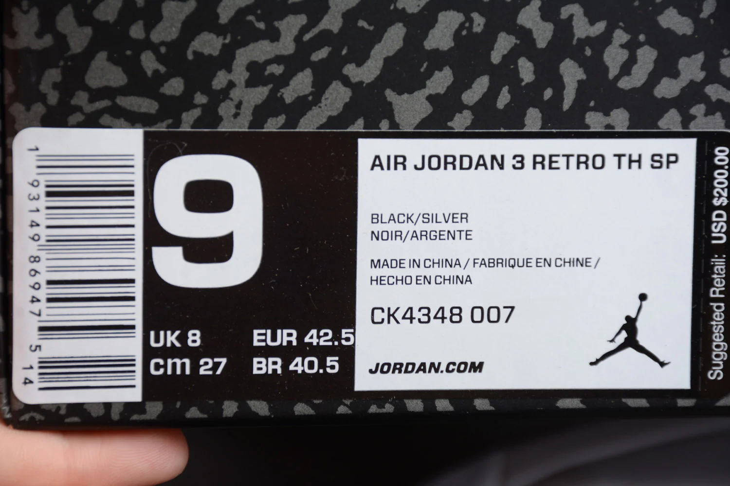 Air Jordan 3 Tinker “Black Cement” CK4348-007 - Image 28
