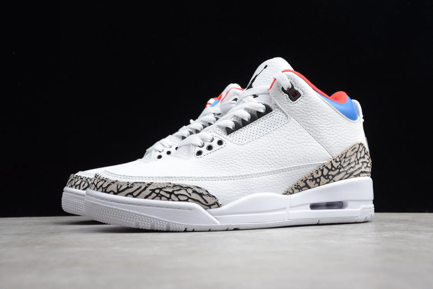 Air Jordan 3 White Blue Red AQ3835-325 - Image 3