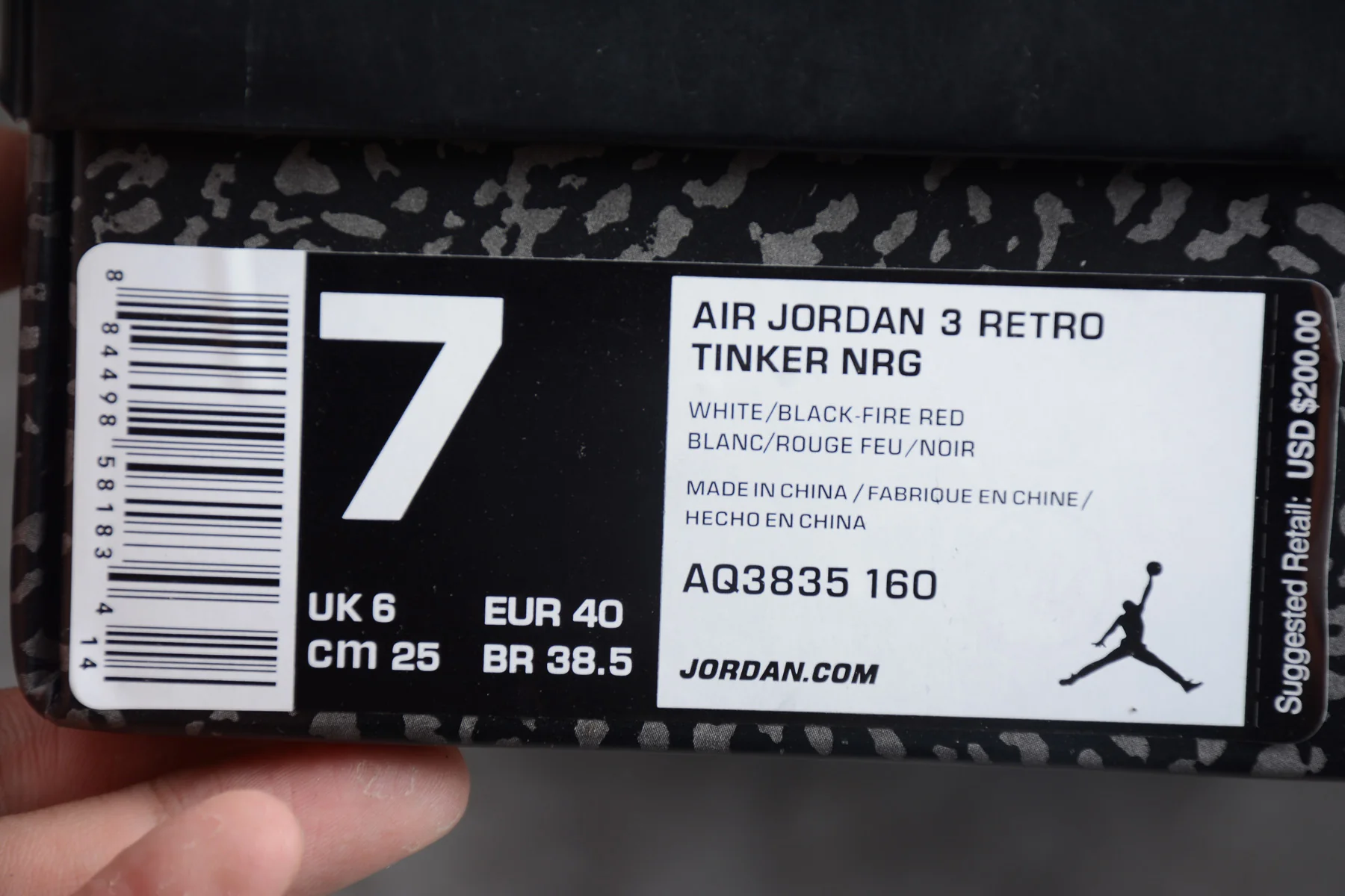 Air Jordan 3 White Gray AQ3835-160 - Image 16