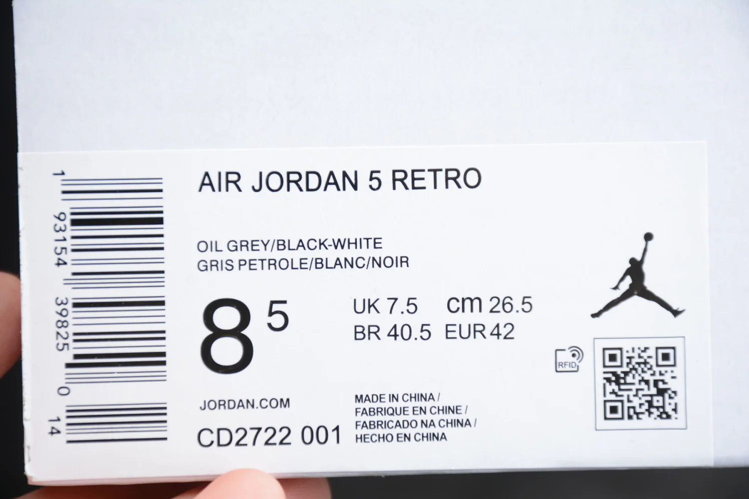 Air Jordan 5 WMNS “Oil Grey” CD2722-001 - Image 28