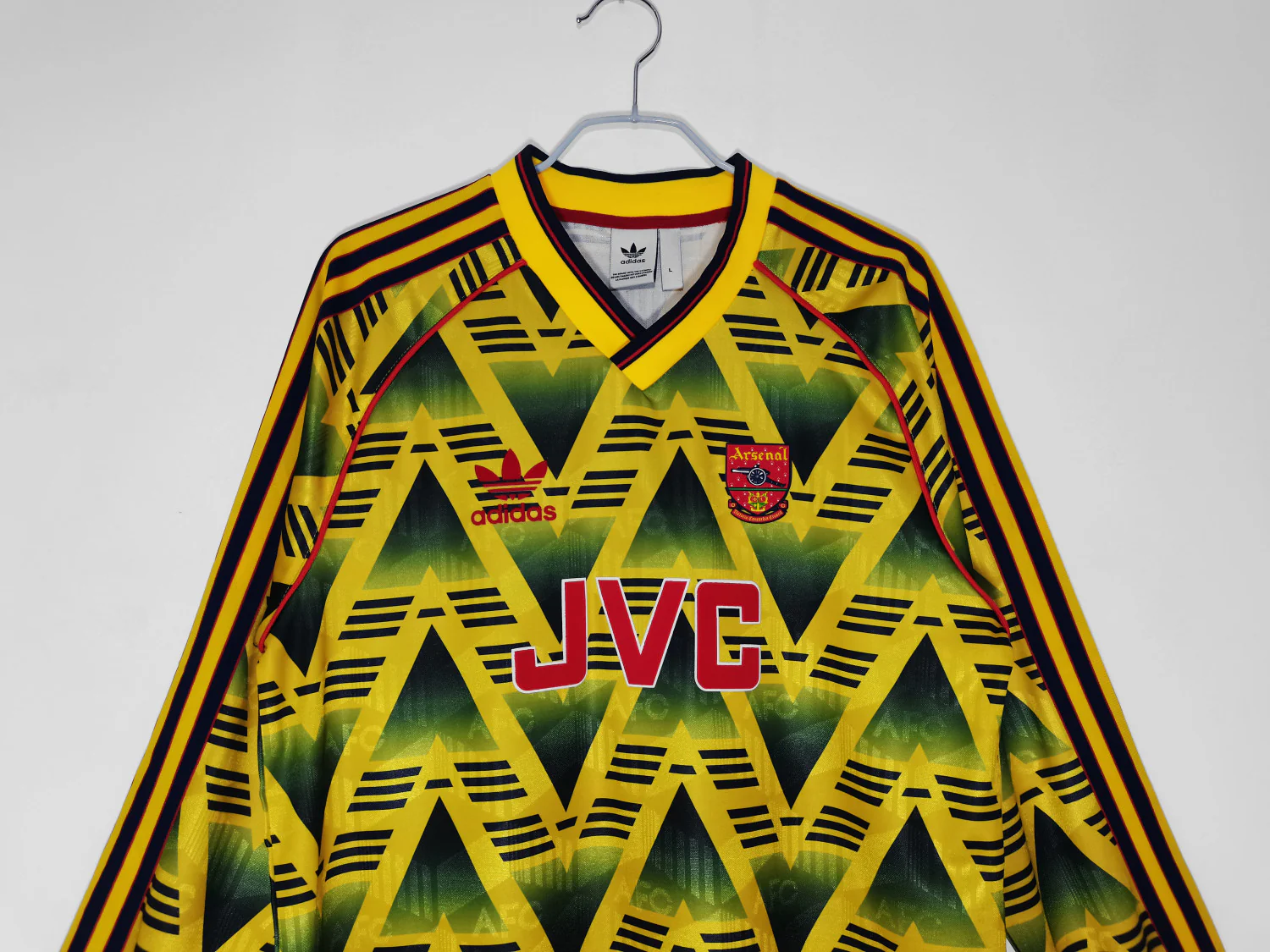 Arsenal Away Long Sleeve Retro Jersey 1991/93 - Image 5