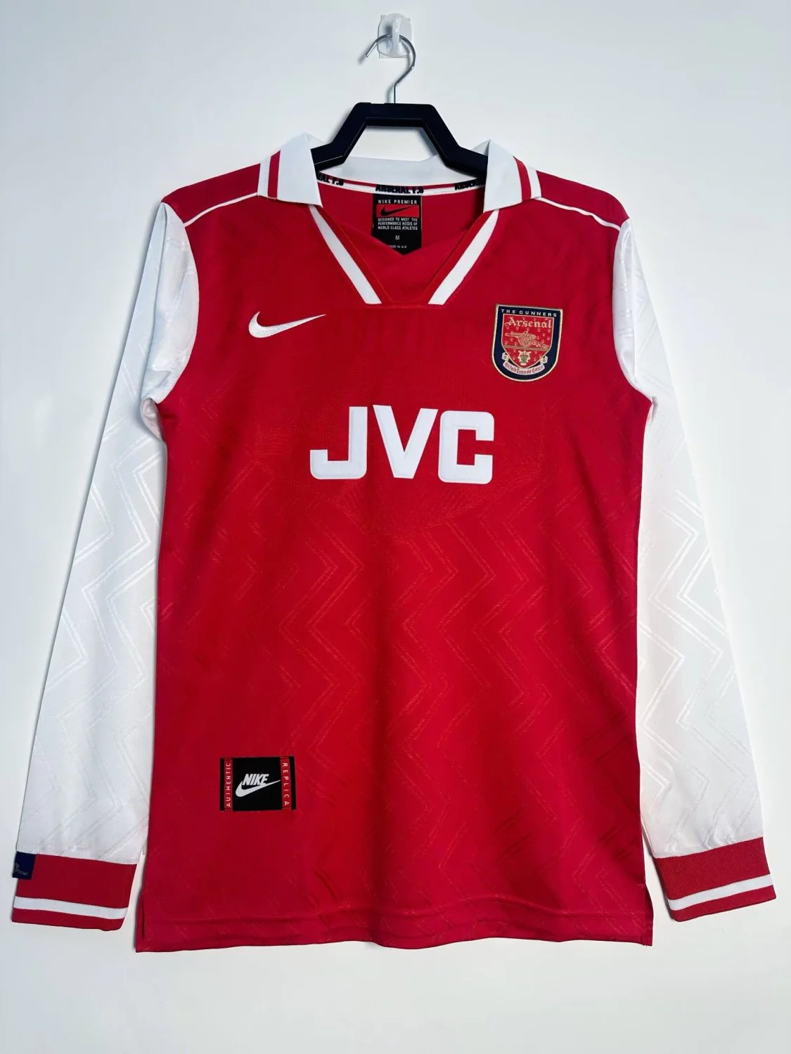 Arsenal Home Long Sleeve Retro Jersey 1996/97