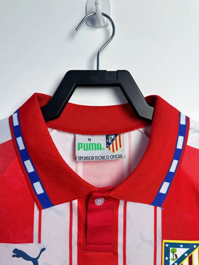 Atletico Madrid Home Long Sleeve Retro Jersey 1994/95 - Image 3