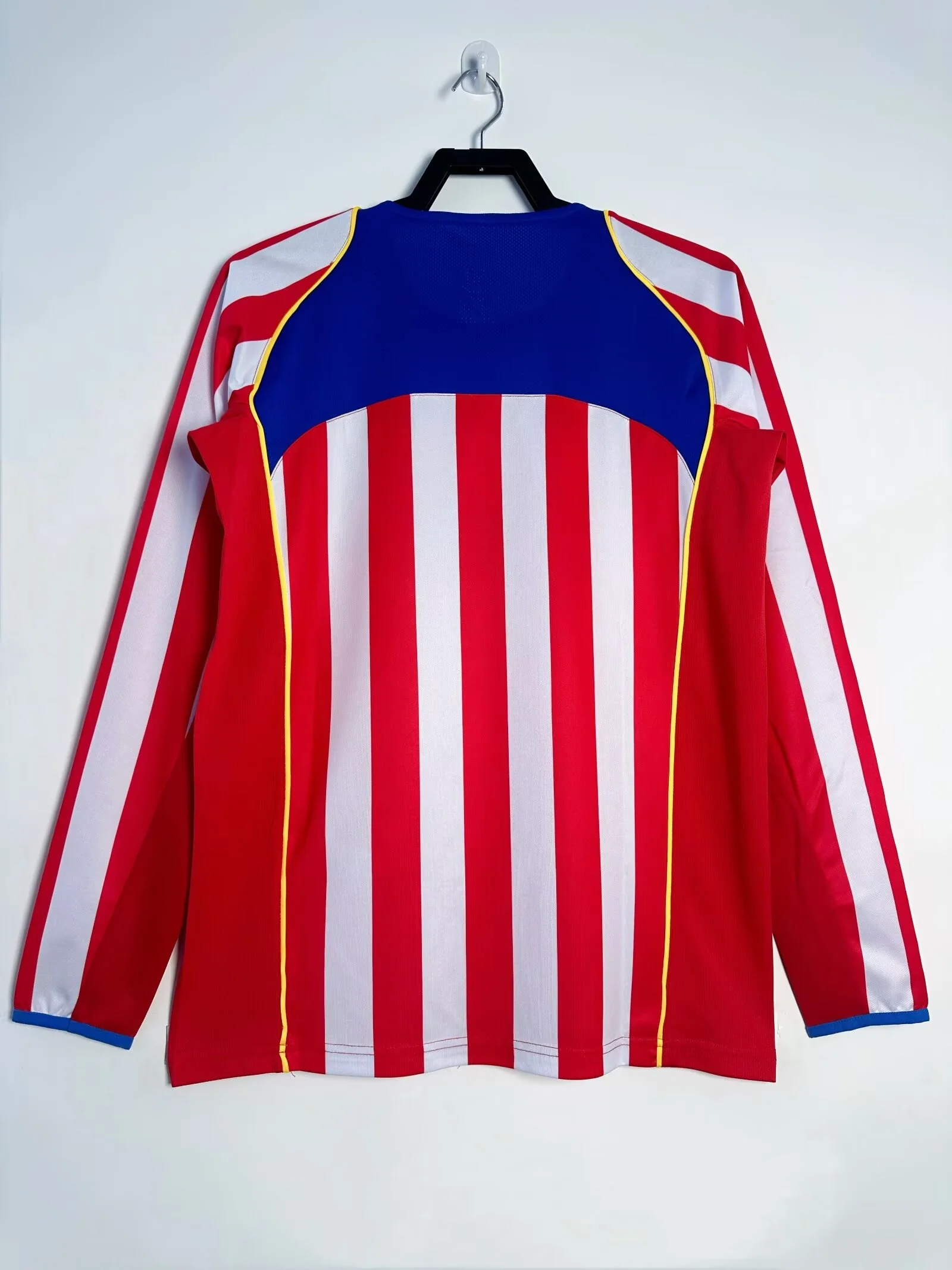 Atletico Madrid Home Long Sleeve Retro Jersey 2004/05 - Image 2