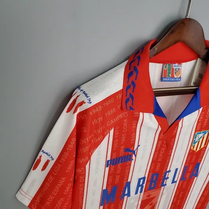 Atletico Madrid Home Retro Jersey 1995/96 - Image 3