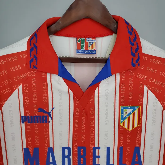 Atletico Madrid Home Retro Jersey 1995/96 - Image 7