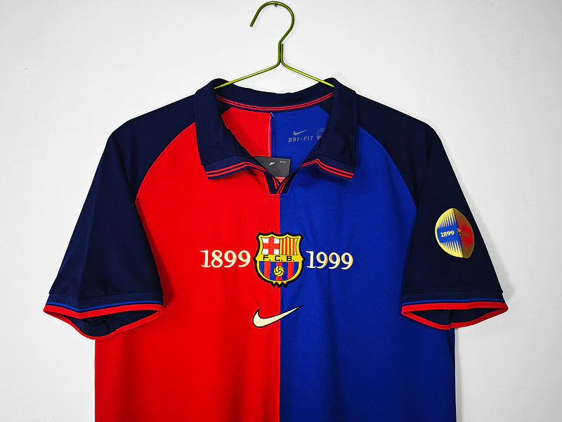 Barcelona Match Issue Champions League Home jersey 1999/00 - Image 4