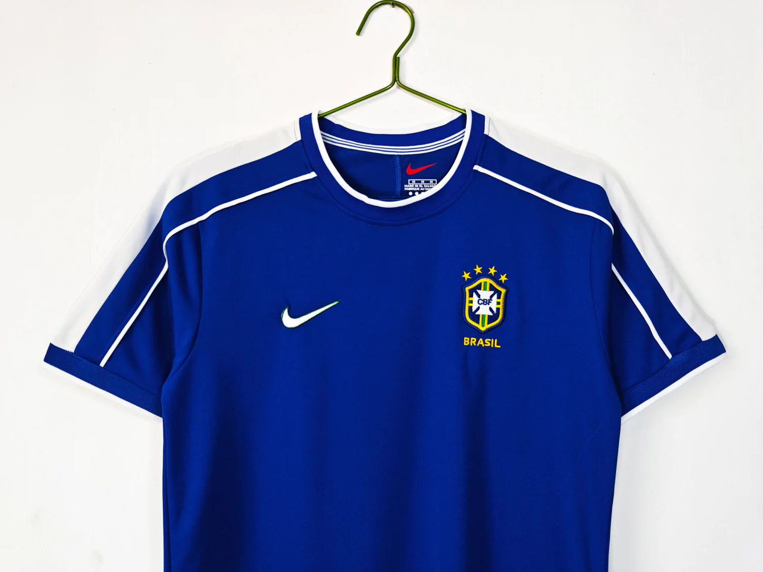 Brazil Away Retro Jersey 1998 - Image 5