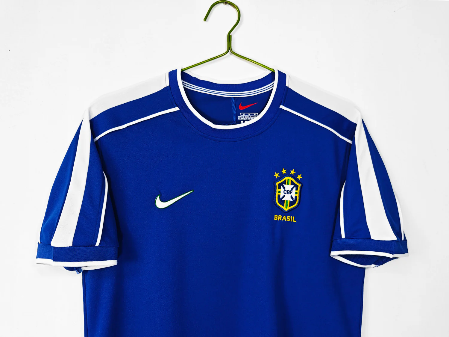 Brazil Away Retro Jersey 1998 - Image 8