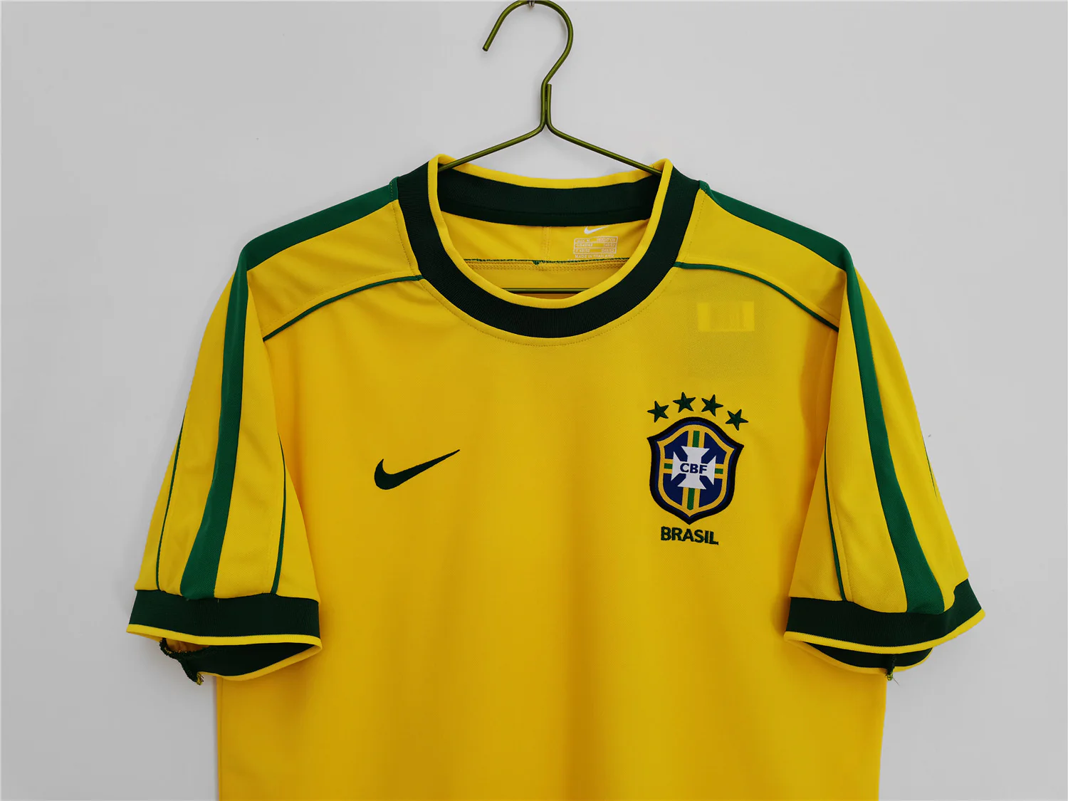 Brazil Home Retro Jersey 1998 - Image 4