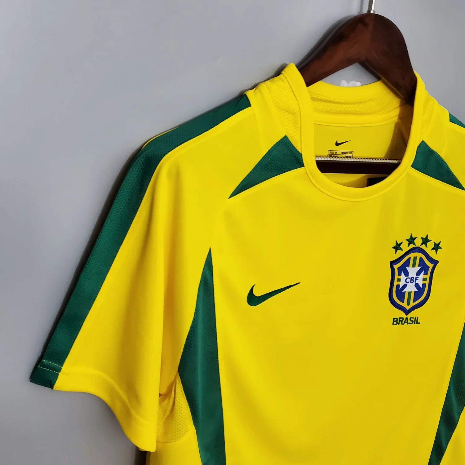 Brazil Home Retro Jersey 2002 - Image 2
