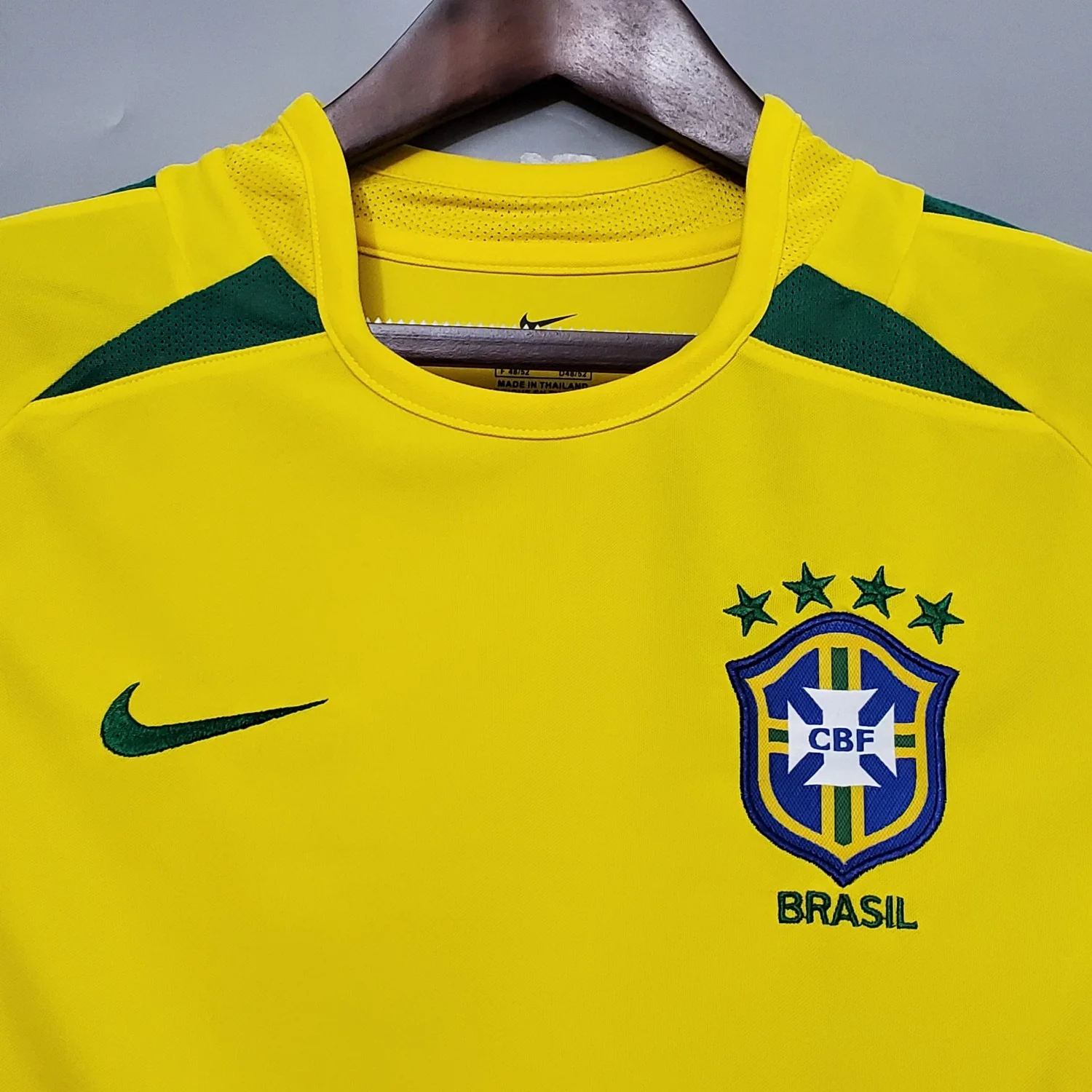 Brazil Home Retro Jersey 2002 - Image 3