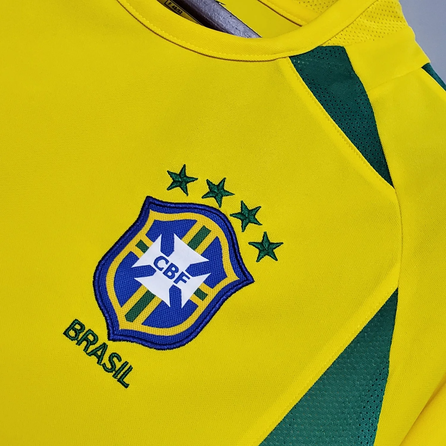 Brazil Home Retro Jersey 2002 - Image 4