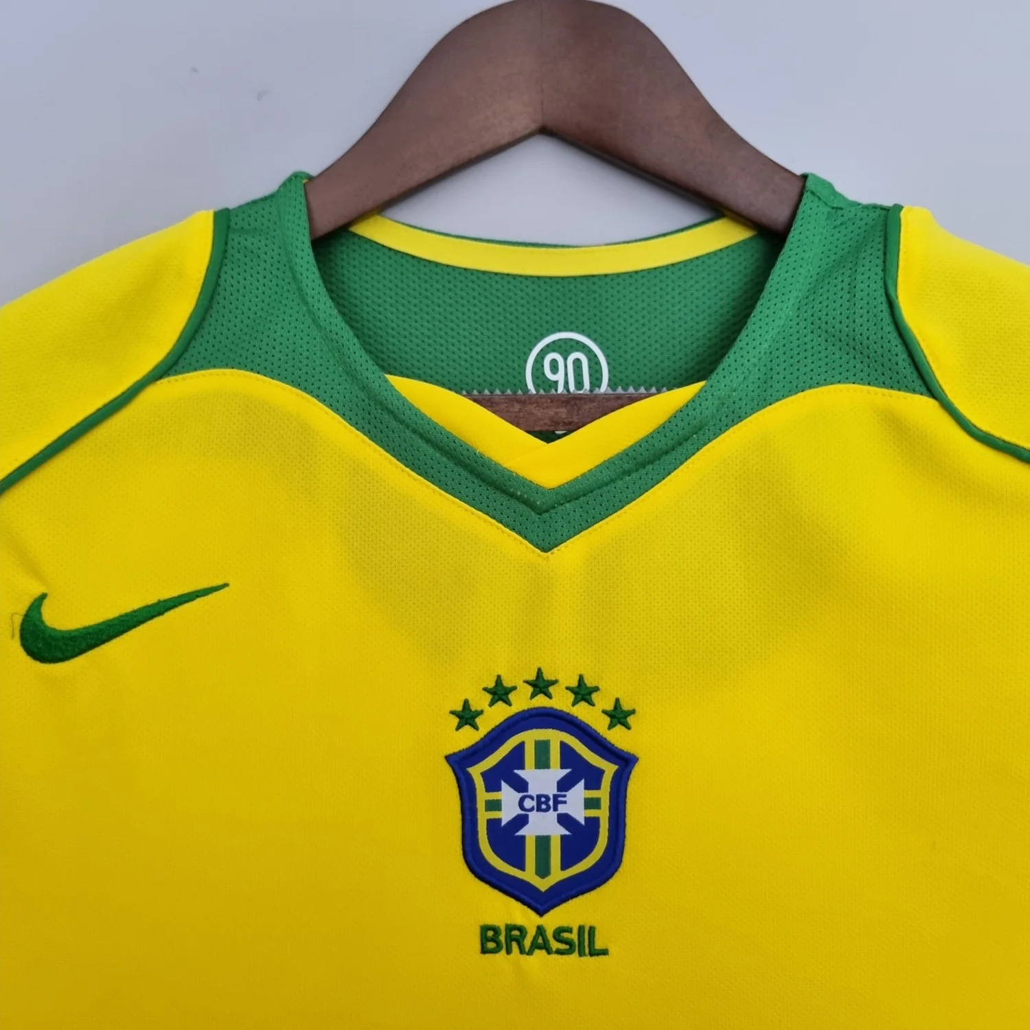 Brazil Home Retro Jersey 2004 - Image 3