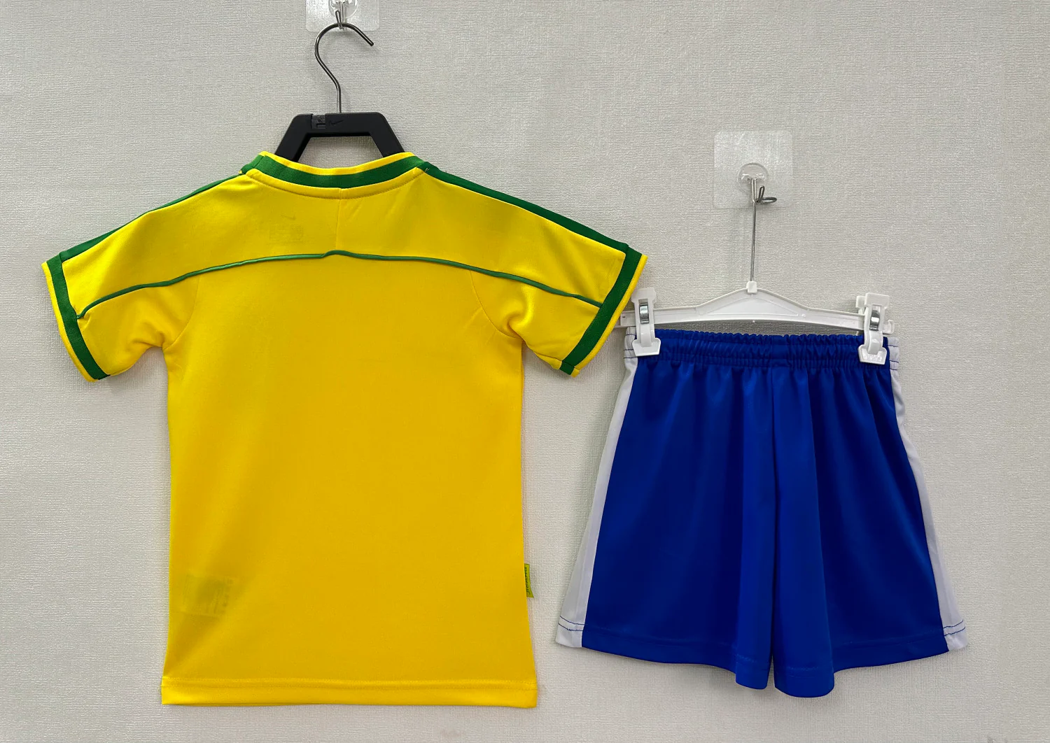 Brazil Home Retro Kids Jersey 1998 - Image 2