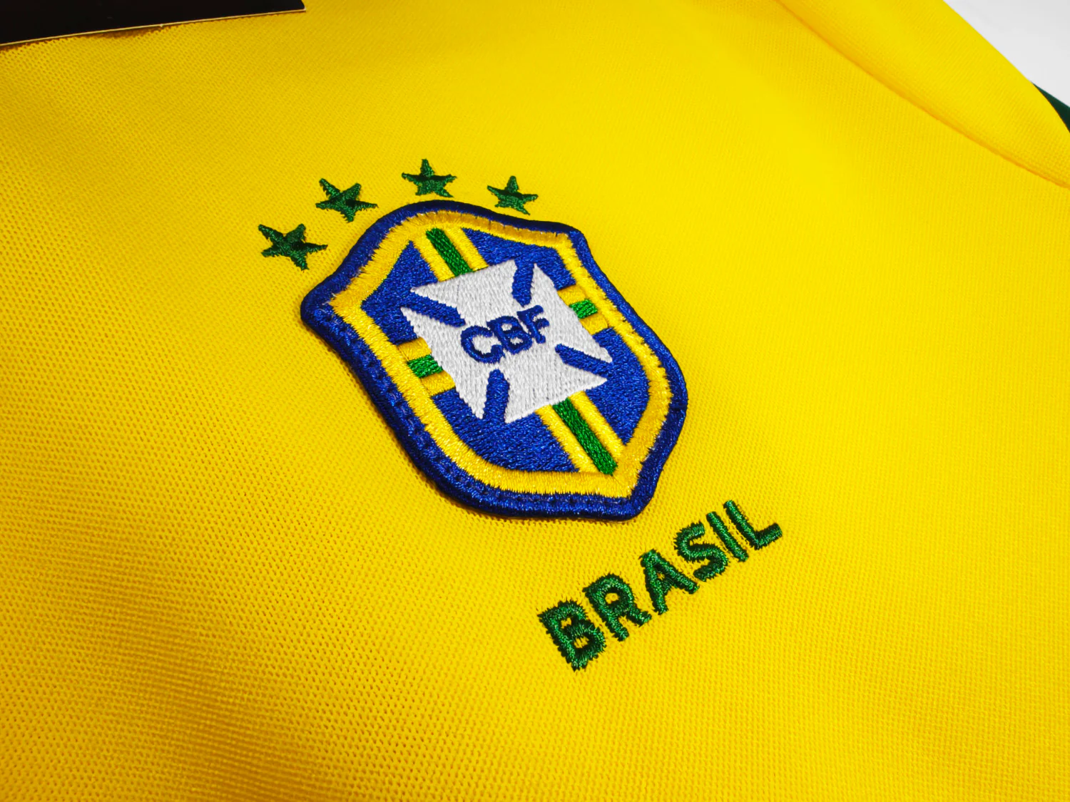 Brazil Home Retro Long Sleeve Jersey 1998 - Image 5