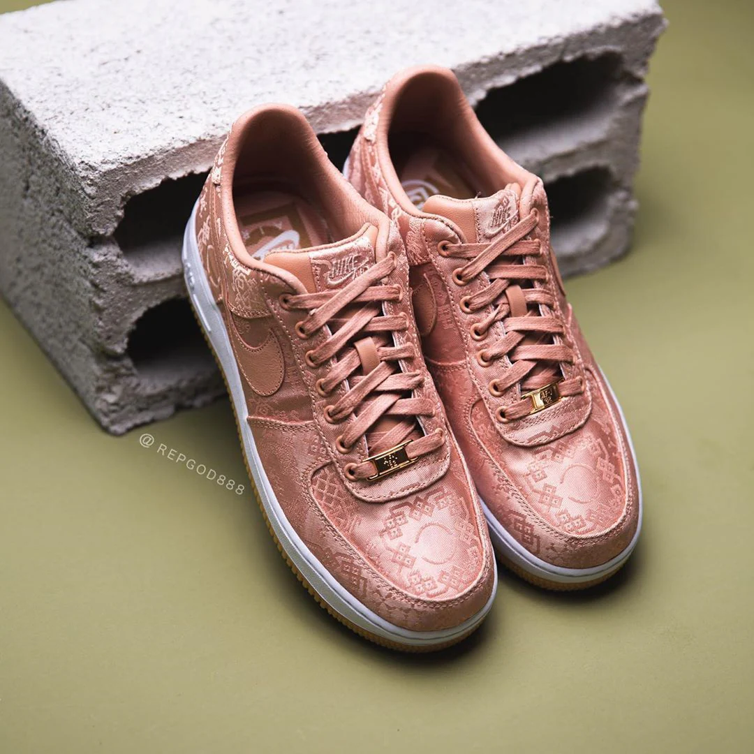 CLOT x Air Force 1 Low “Rose Gold” CJ5290-600 - Image 11
